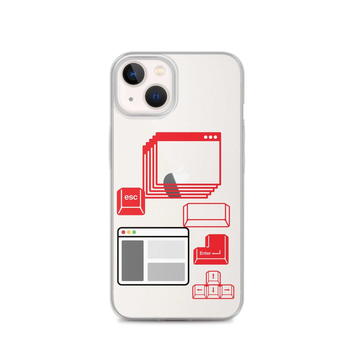 Funda transparente para iPhone