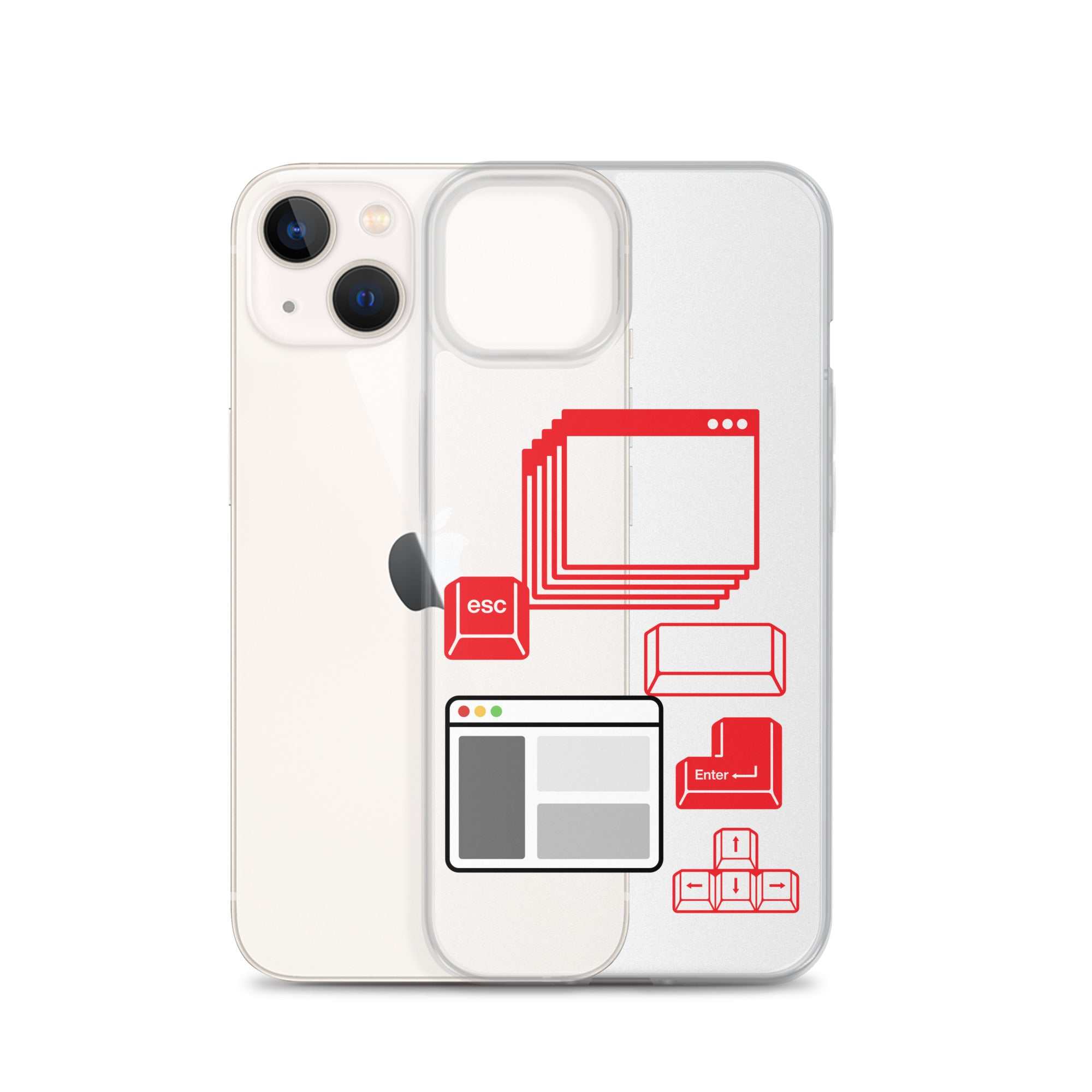 Funda transparente para iPhone