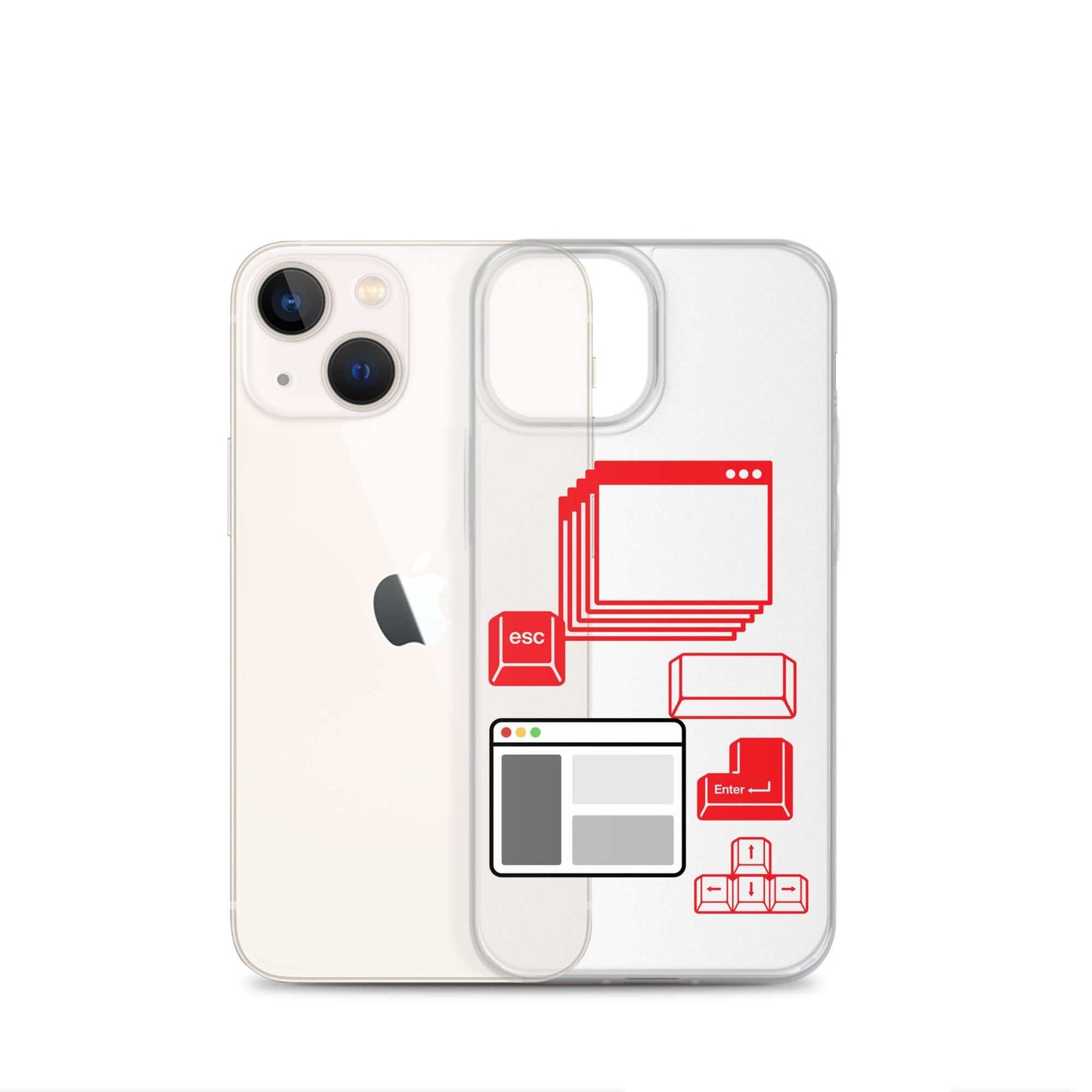 Funda transparente para iPhone