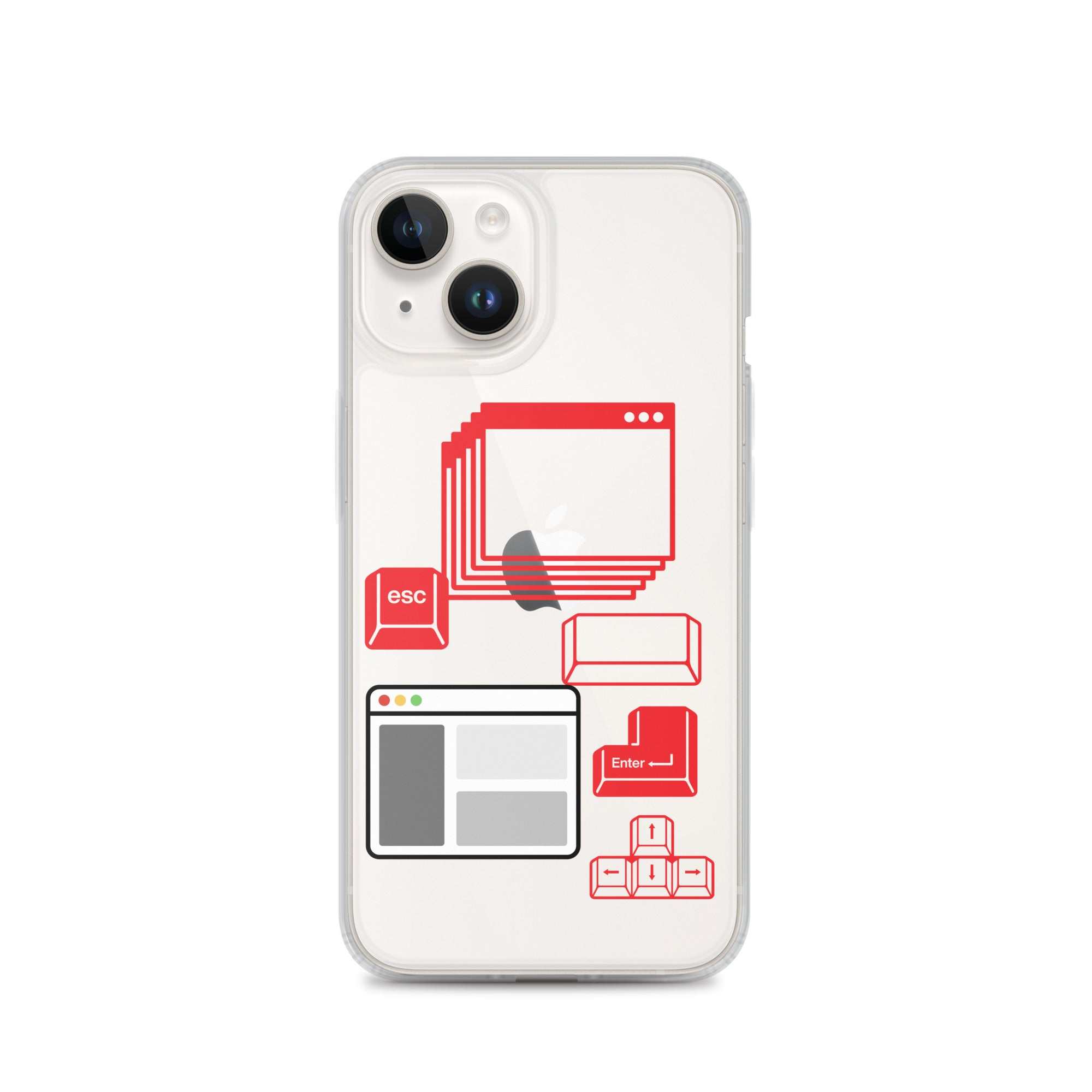 Funda transparente para iPhone